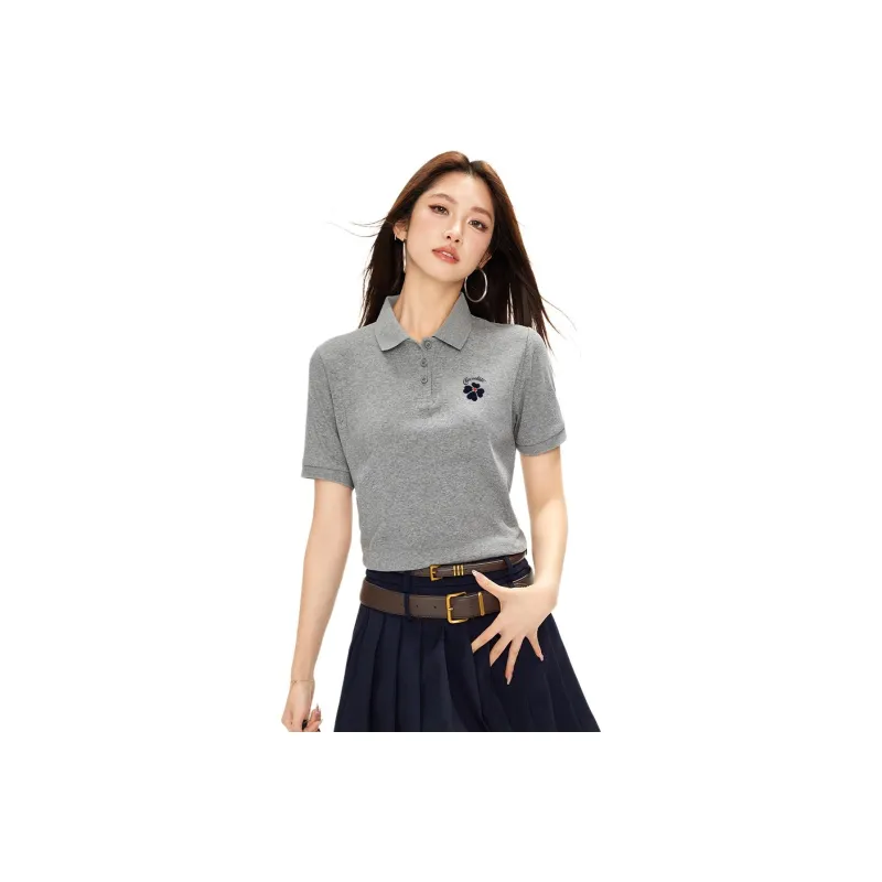  CHOCOOLATE Polo Shirt Women's Gray-0