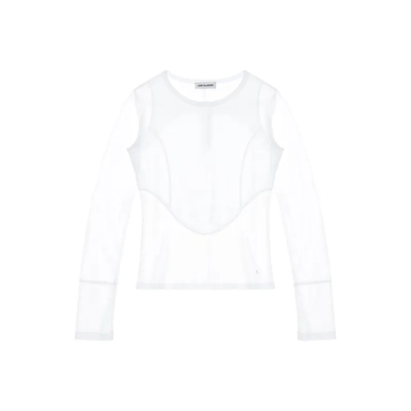 LOW CLASSIC Corset-style T-shirt-0