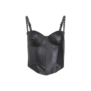Fleur Du Mal Grommet Bustier Top