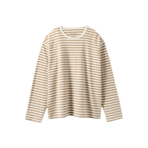 PRISTINE Drop Shoulder Sleeve T-Shirt Women's Brown