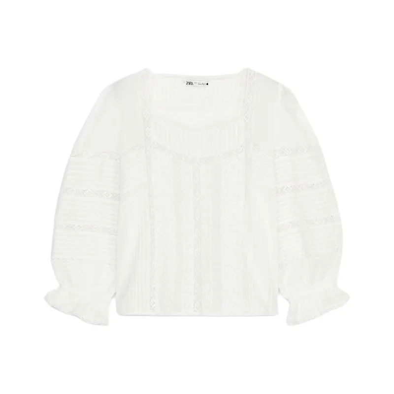 ZARA ZW Series Shirt Women's Raw White-0