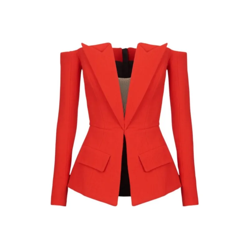 BALMAIN Jackets Women's Red-0