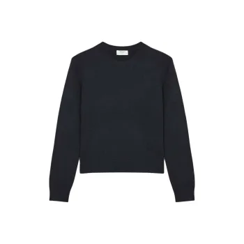 ARITZIA Wilfred Regal Blazer Cashmere Sweater Women's Dark Night Navy/Blackout Navy