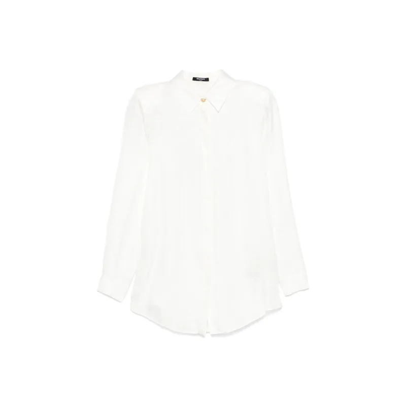 BALMAIN Long Sleeved Jacquard Patterned Shirt-0