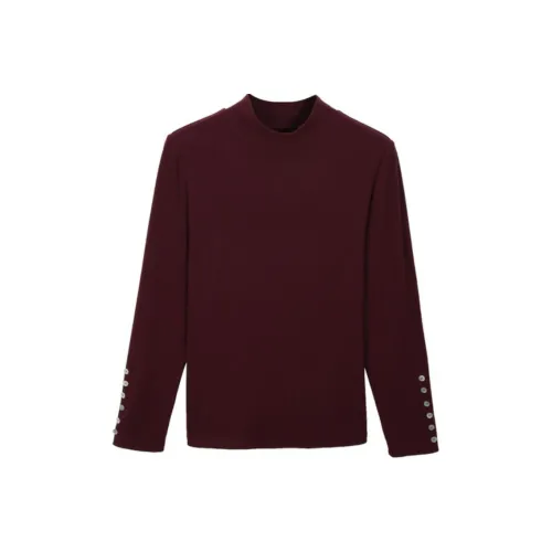 XIANLIXIU Knitwear Women's Burgundy