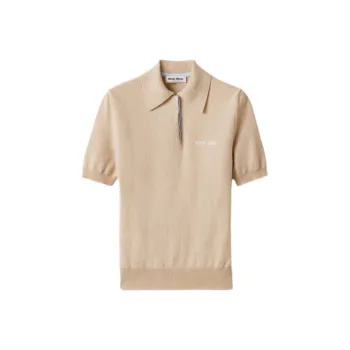 MIU MIU Cashmere Polo Top