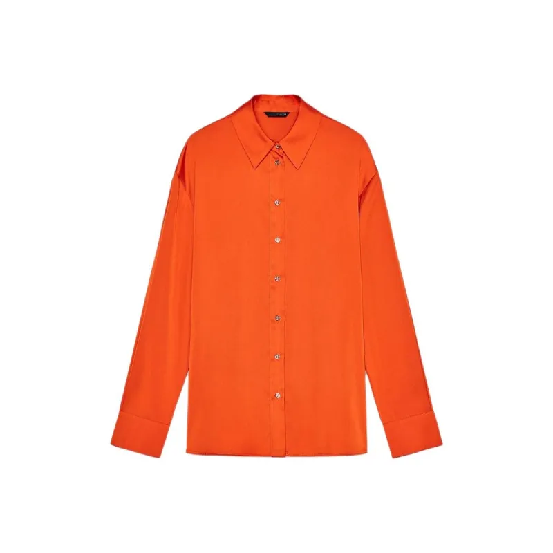ZARA Shirts Women's Orange-0