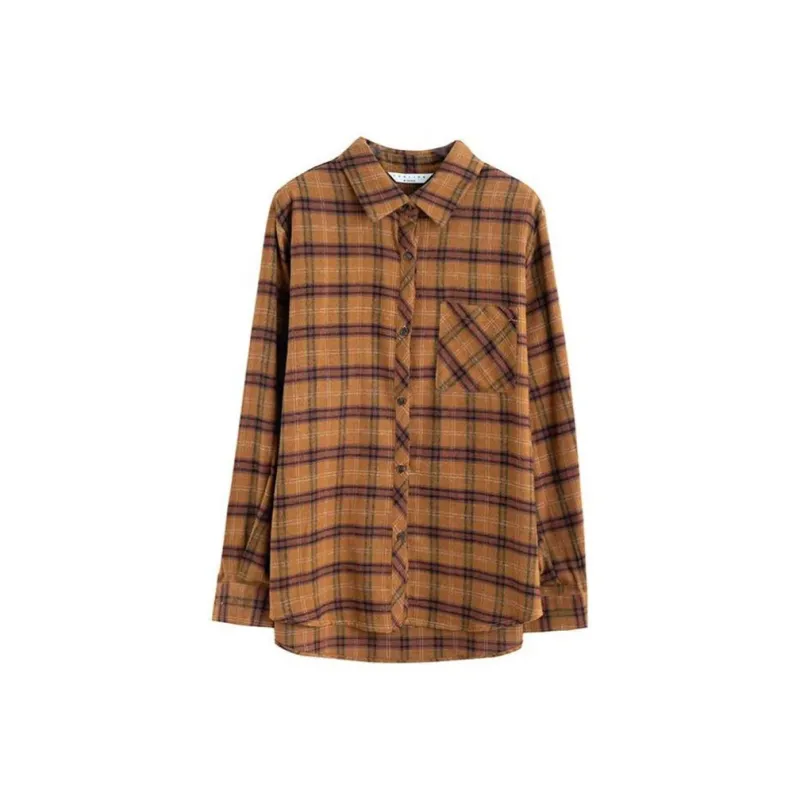 Tonlion Shirts Women's Yellow-0