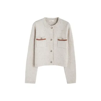 Tonlion Knitwear Women's Beige Floral