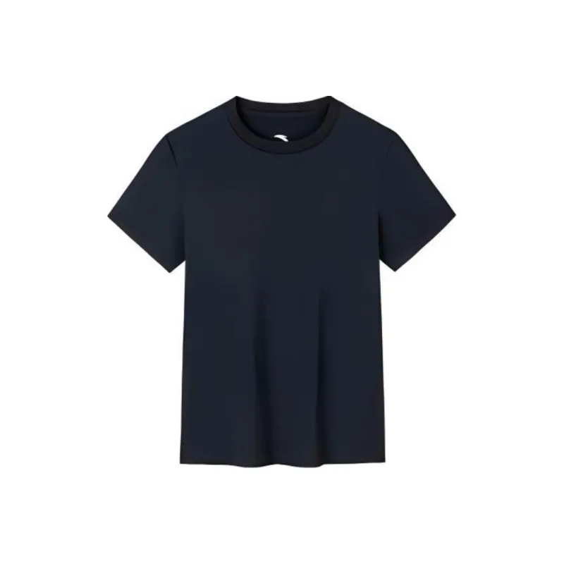 CHAOJIANTA T Shirt Women's Basic Black-0