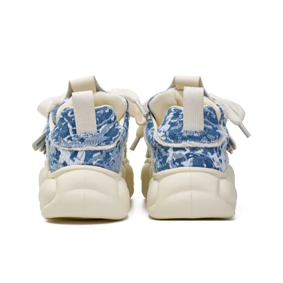 R6 Anti Slip And Wear Resistant Height Increasing Low Top Casual Shoes Women's-22