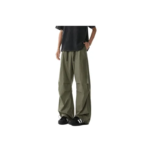DARK HORSE Casual Pants Unisex Army Green