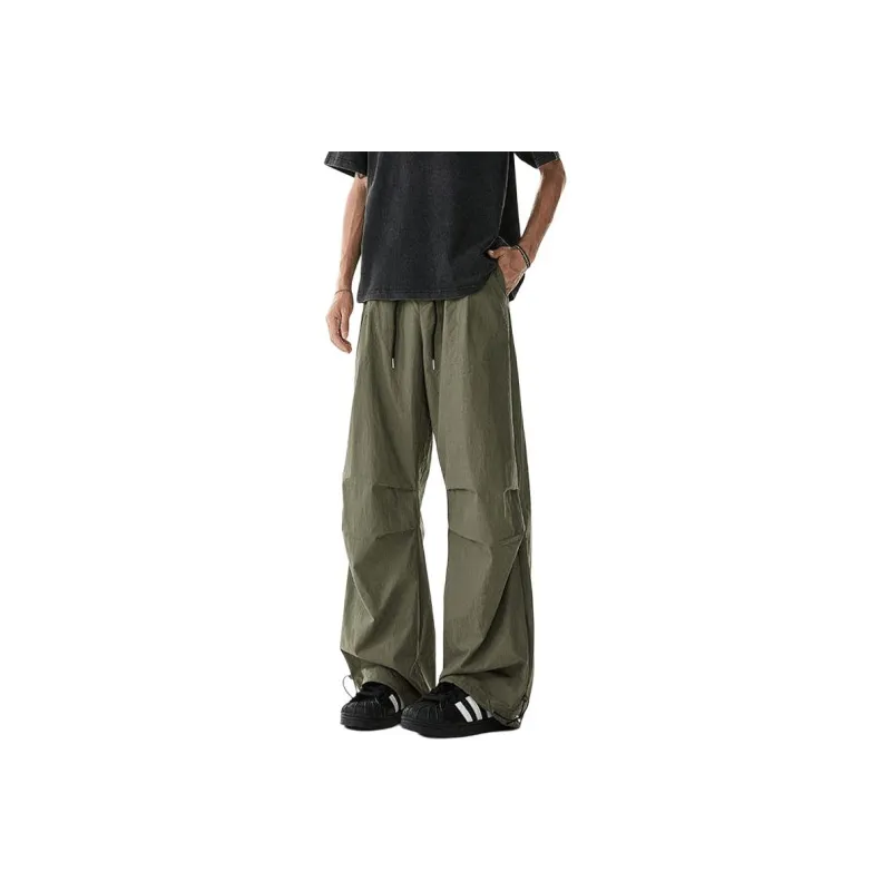 DARK HORSE Casual Pants Unisex Army Green-0