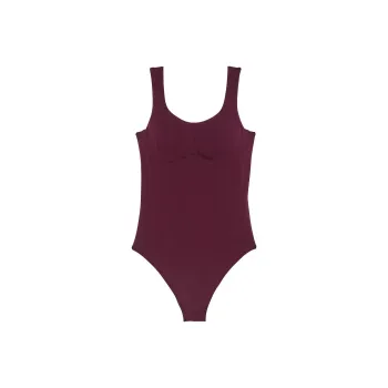 Victoria's Secret PINK Base Cotton Scoop Bodysuit/Wild Rose Bodysuits Women's Wild Rose