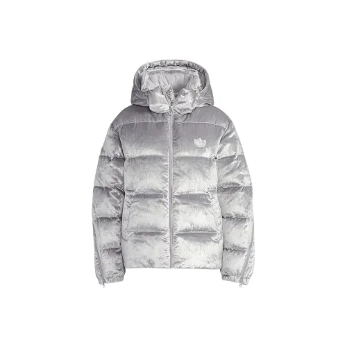 Adidas Originals Clover Series Down Jacket Women's Silver