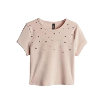 H&M T Shirts Women's Light Pink