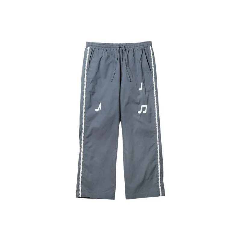 Needles Nomarhythm Textile Collaboration Casual Pants Unisex Blue Gray-0