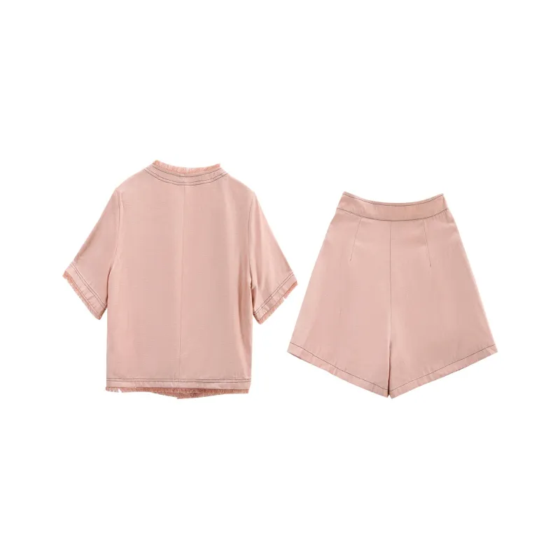 A Paradise For Awakening Casual Suit Women's Pink-1