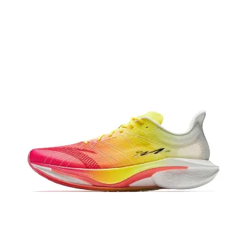 Anta Mach 4Pro V2 Anti Slip Wear Resistant Low Top Casual Running Shoes Men's Red Yellow White