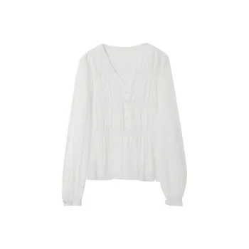 3COLOUR Shirt Women's Pearl White
