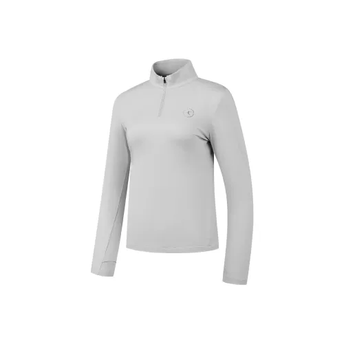 QIAODAN T Shirt Women's Mist Gray
