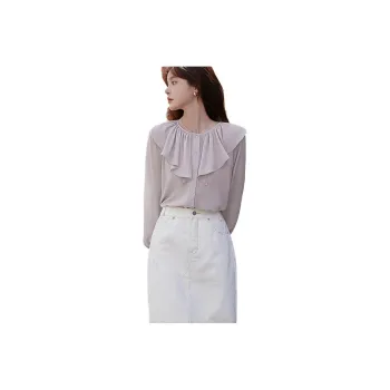 MT Shirts Women's Gray Purple