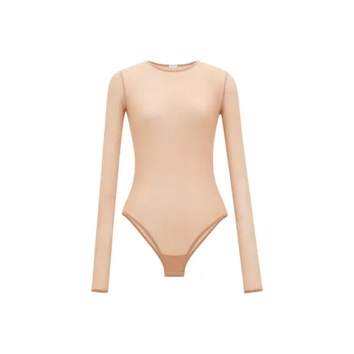 SAINT LAURENT Bodysuits Women's Apricot