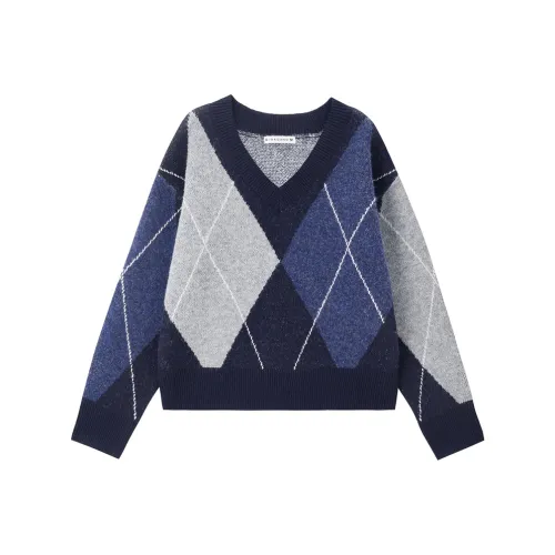 UNIQLO Knitwear Women's Navy Blue/gray blue