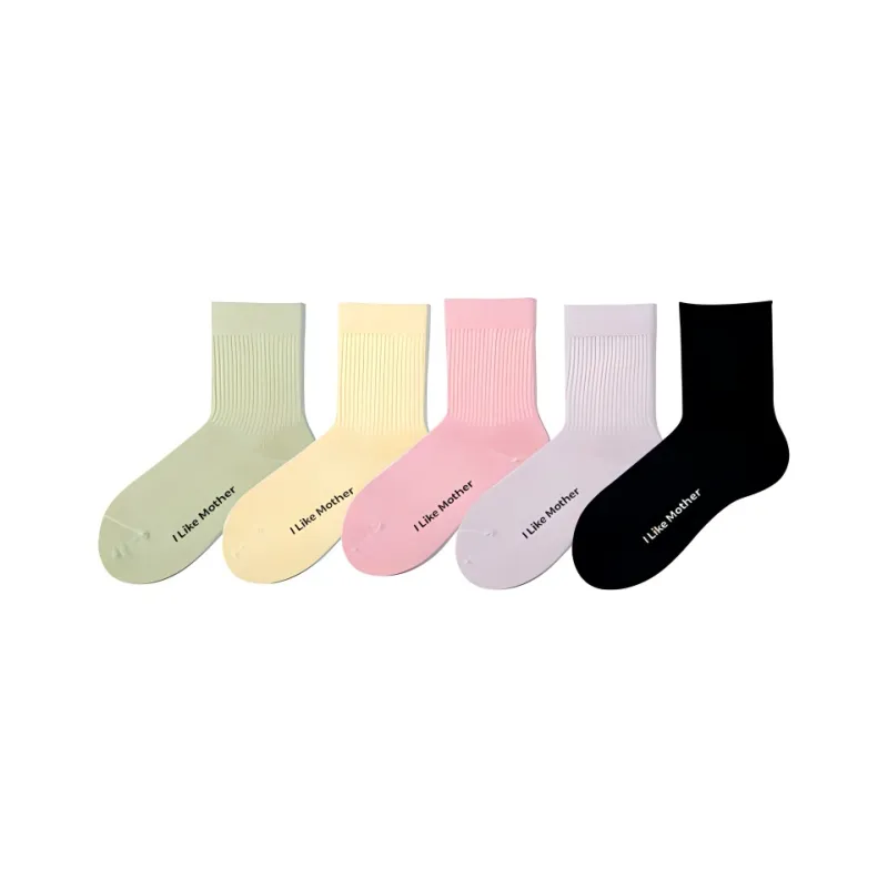 Under The Boots Mid Calf Socks Unisex 5 Pack-3
