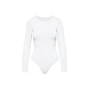 ARITZIA Contour Crew Longsleeve Bodysuit Bodysuits Women's White/White