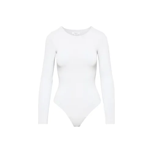 ARITZIA Contour Crew Longsleeve Bodysuit Bodysuits Women's White/White
