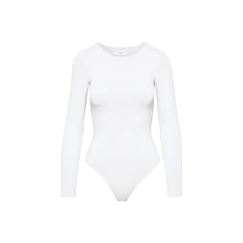 ARITZIA Contour Crew Longsleeve Bodysuit Bodysuits Women's White/White-0