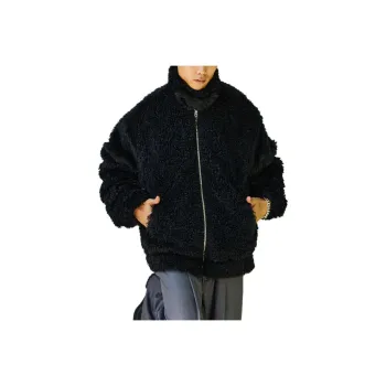 FREAK'S STORE Velvet feel Coat Unisex Black