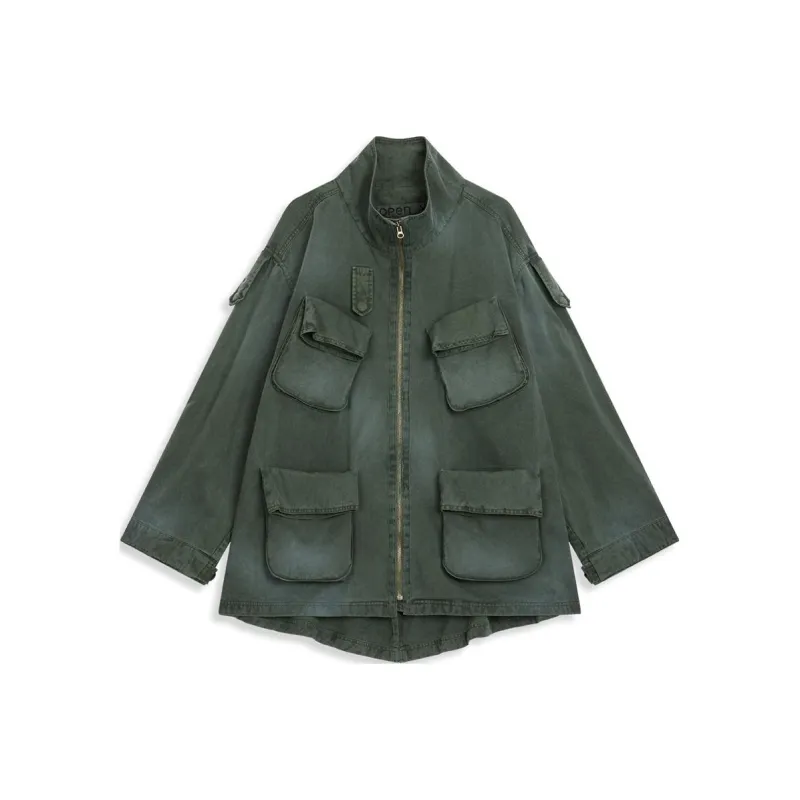 Open Yy CARGO POCKET FIELD JACKET Jackets Coats Unisex KHAKI/Khaki-0