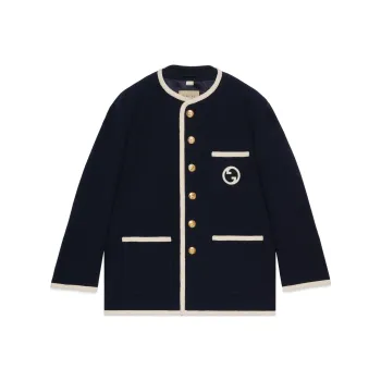GUCCI SS24 Jackets & Coats Women's Dark Blue