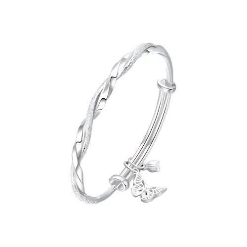Bear Silversmith High Content Sterling Silver Sterling Silver Bangle Women's