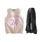 Pink+Black Pants