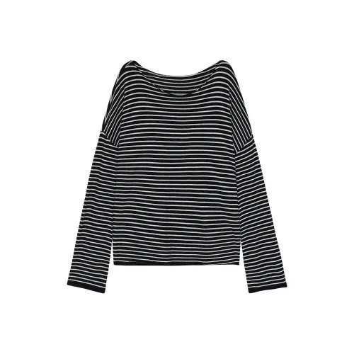 REAL EASY Base Layer Women's Black White Stripes