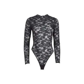 Fleur Du Mal Le Stretch Lace Bodysuit