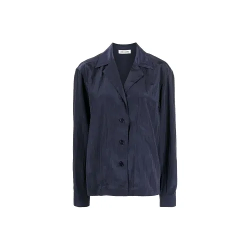 LOW CLASSIC Camp collar Crinkled Shirt