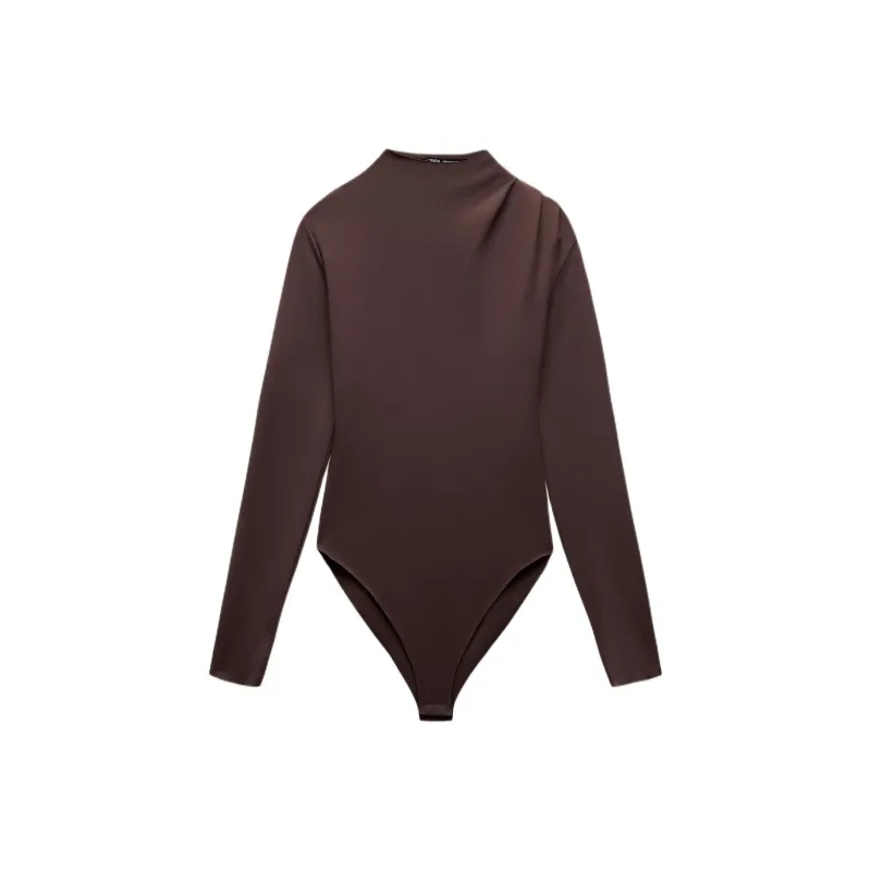 ZARA Bodysuits Women's Brown-0