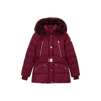 MICHAEL KORS Down Jacket Women's Burgundy