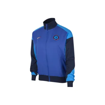 Nike Dri-Fit Chelsea F.C. Strike Football Anthem Jackets Coats Women's Corduroy Grass Blue