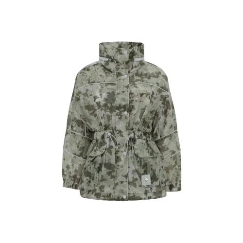 Moose Knuckles Jackets Coats Women's Sage Green Camouflage
