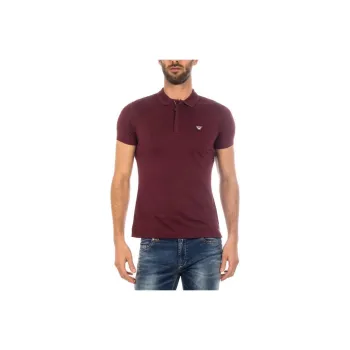 ARMANI JEANS Polo Shirt Women's Burgundy