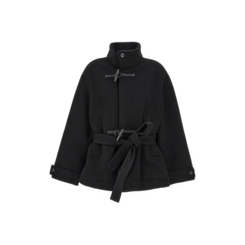 Lemaire Short Bathrobe Duffle Coat 'Black'
