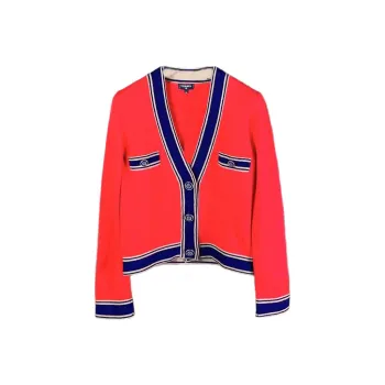 CHANEL Cashmere Sweater Women's Red