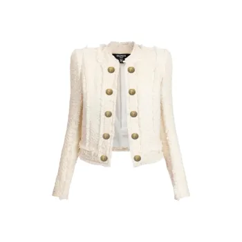 BALMAIN Double-breasted Tweed Jacket