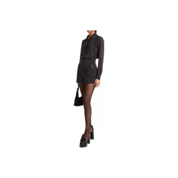 MICHAEL KORS Rhinestone Georgette Romper