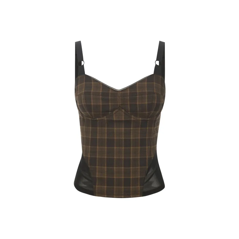 Miaou MARGUERITE CORSET Camisole Women's Brown-0